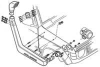 Mitsubishi Safari Snorkel  - Safari �norchl (zv��en� s�n�) Mitsubishi Pajero V20 